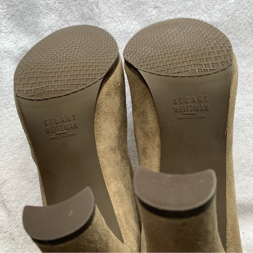 Stuart Weitzman Glove Tie-Back Suede Ankle Boot/Bootie US 10 - Picture 7 of 9
